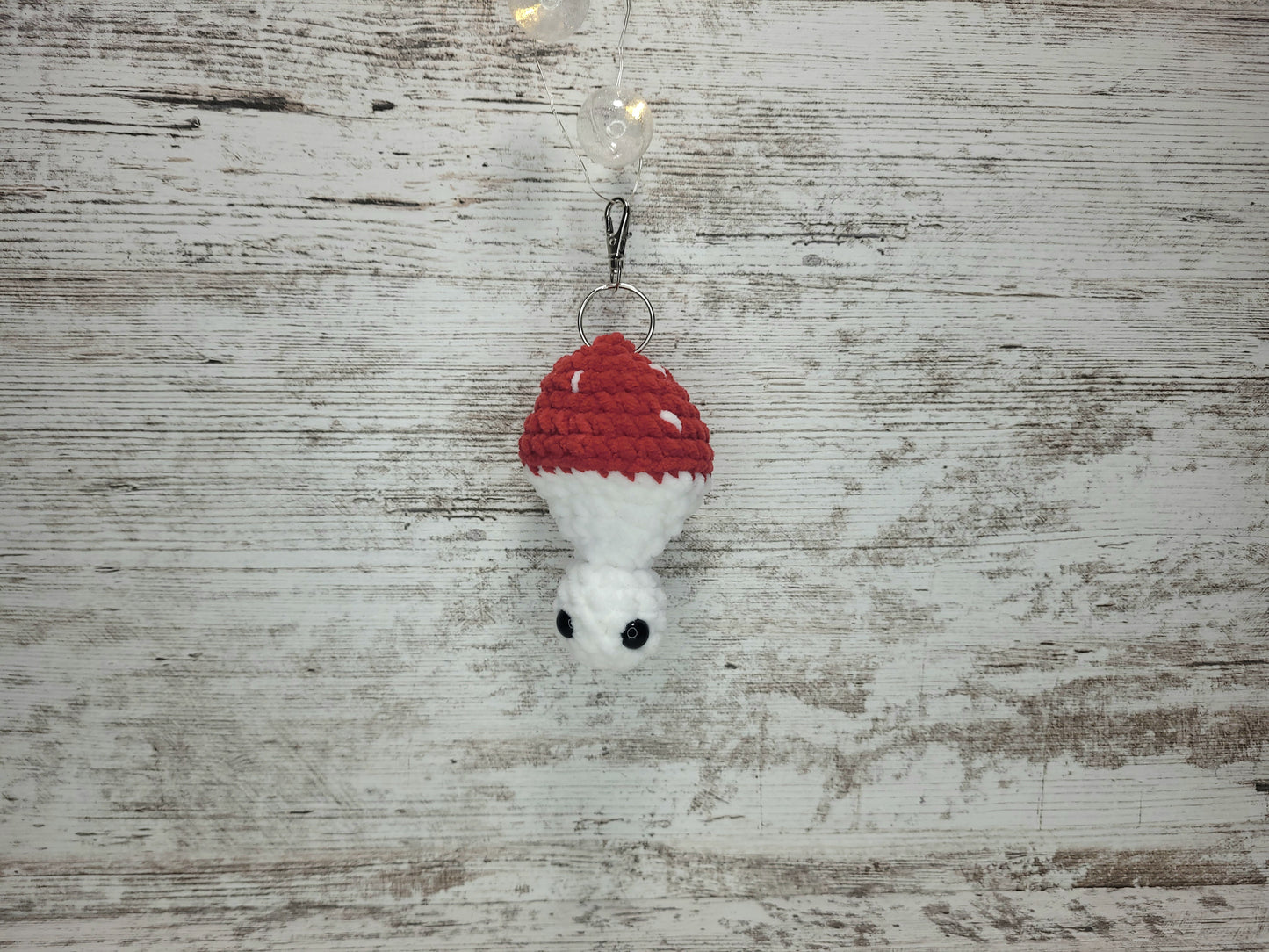 Bag Charm - Mushroom - Red