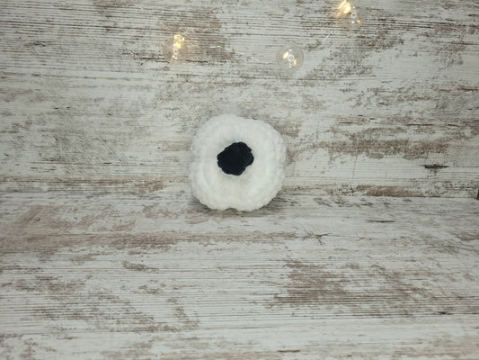 Pumpkin - White w/ Black Stem