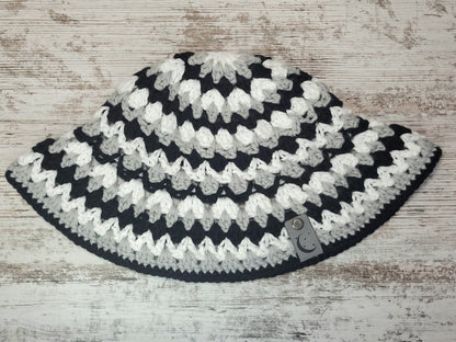 Kelp Bucket Hat - Black/White/Gray