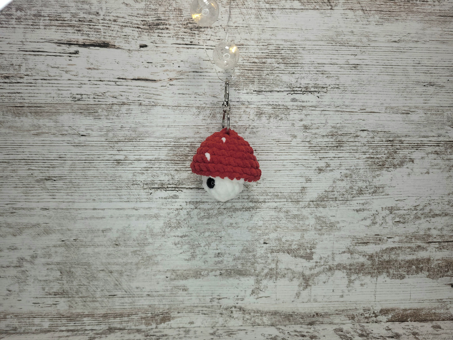 Bag Charm - Mushroom - Red
