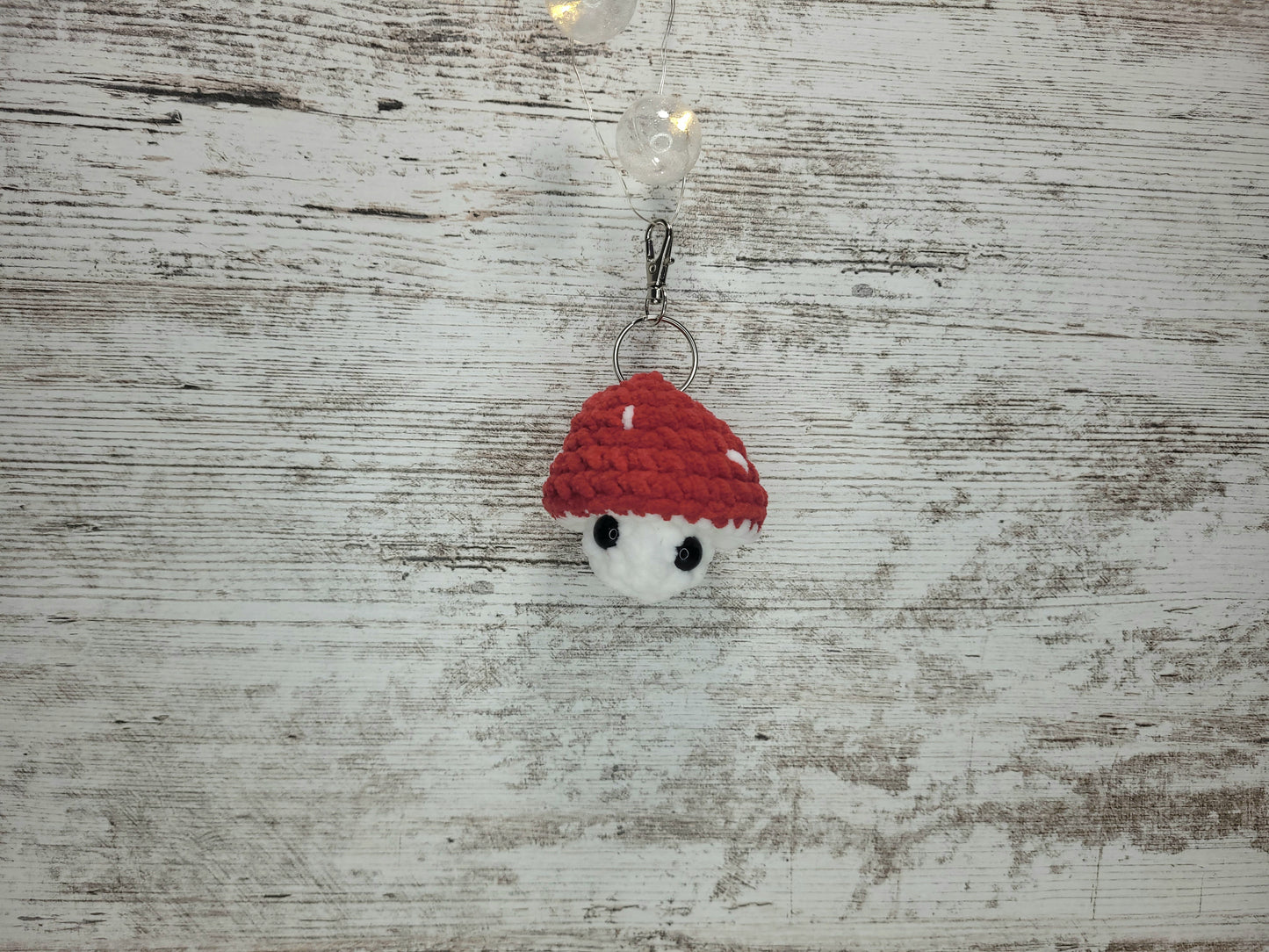 Bag Charm - Mushroom - Red