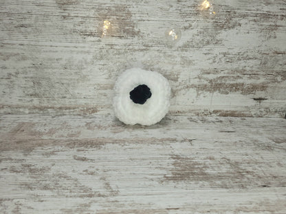 Pumpkin - White w/ Black Stem