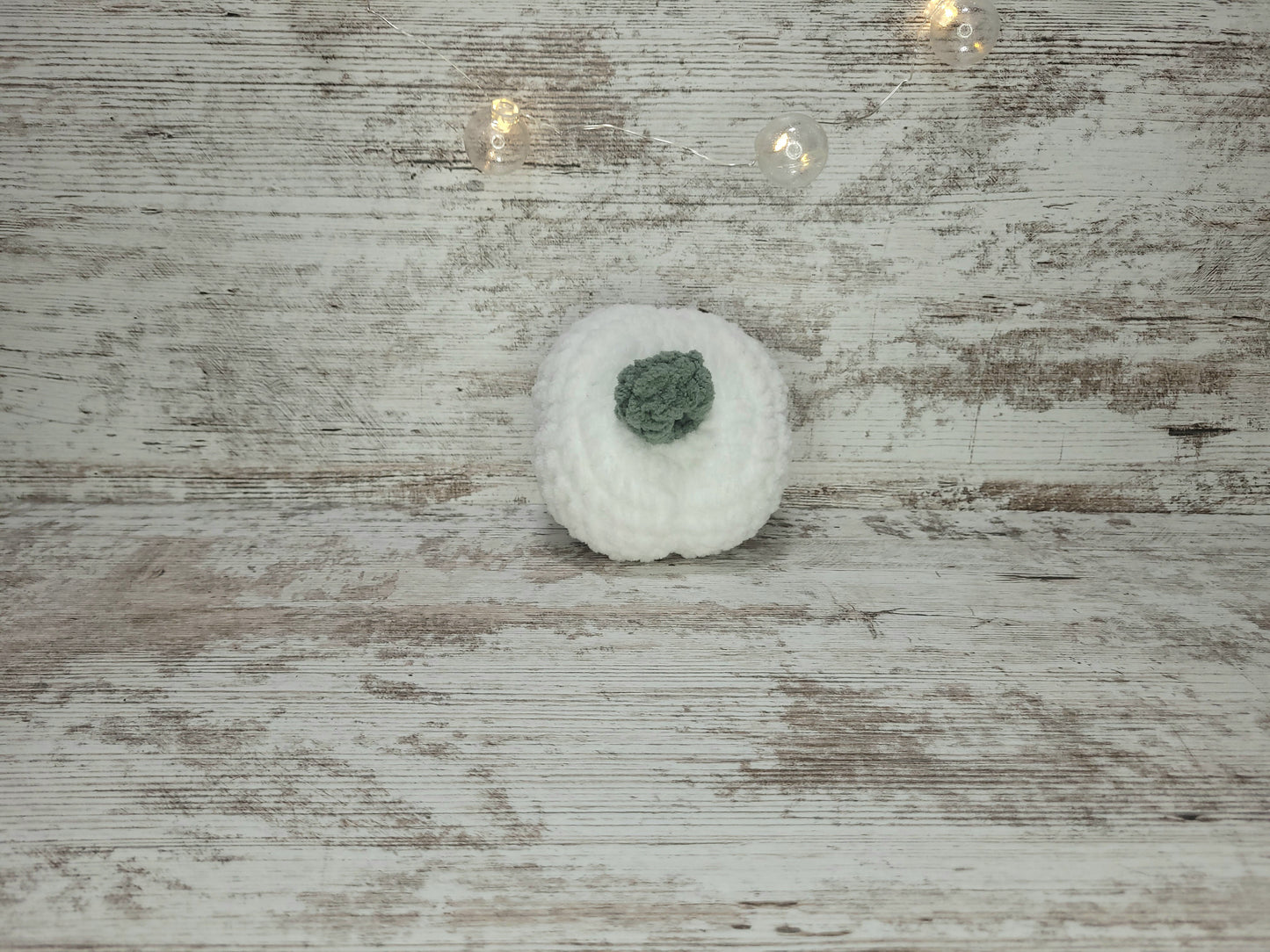 Pumpkin - White w/ Green Stem